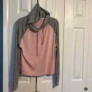 Victoria's Secret PINK long sleeve pink and grey hoodie size XS